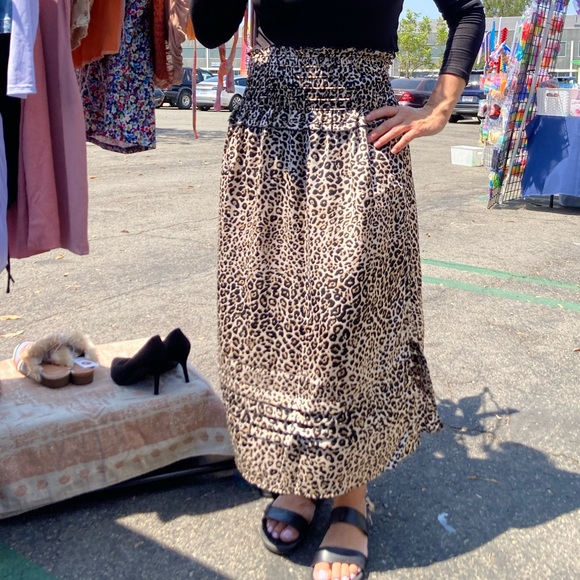 BOHO Leopard Print Skirt - Picture 7 of 7